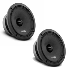 DS18 PRO-ZXI6.4BM | 600W RMS 6.5" 4-Ohm Midrange Car Speakers (Pair)