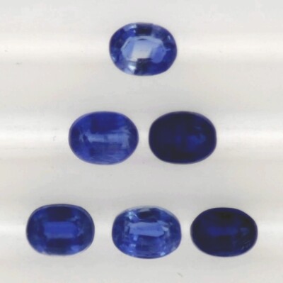 KYANITE 7 x 5 MM OVAL CUT ALL NATURAL TOP SAPPHIRE BLUE COLOR CALIBRATED F-1616