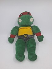 1989 Playmates Teenage Mutant Ninja Turtles TMNT Raphael 14 Inch Plush - USED