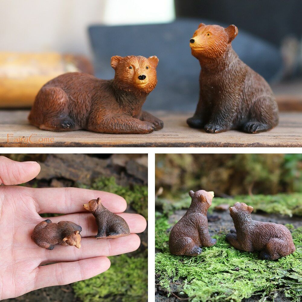 Mini Resin Miniature Animals Fairy Garden Animal Figurines Real Tiny Micro  Farm