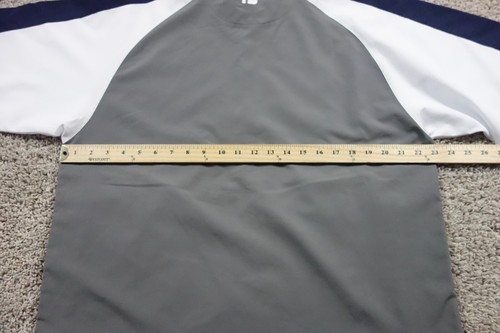 Footjoy Jacket Mens Medium Gray Pullover 1/4 Windbreaker Performance Golf - Picture 6 of 8