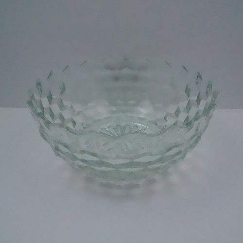 Vtg INDIANA COLONY WHITEHALL GLASS Salad Bowl Cubist 9 In. X 4 In. Fruit EUC! - Picture 12 of 24