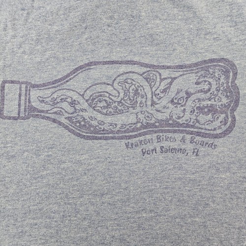 Kraken Bikes & Boards Port Salerno FL Blue Short Sleeve T-Shirt Men's S - Picture 2 of 8