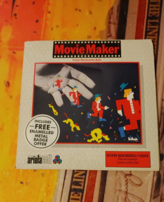 Movie Maker (EA 1986) ATARI XL XE (2 Disks, Manual, Box) works 8-bit classic CIB