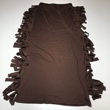 Unbranded Skirt Womens Size Medium Brown Fringe Sided Straight Native American