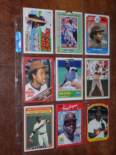 Lot of 165 Tony Gwynn Cards Padres Fan Collection Sanders Error Misprint - Picture 7 of 21