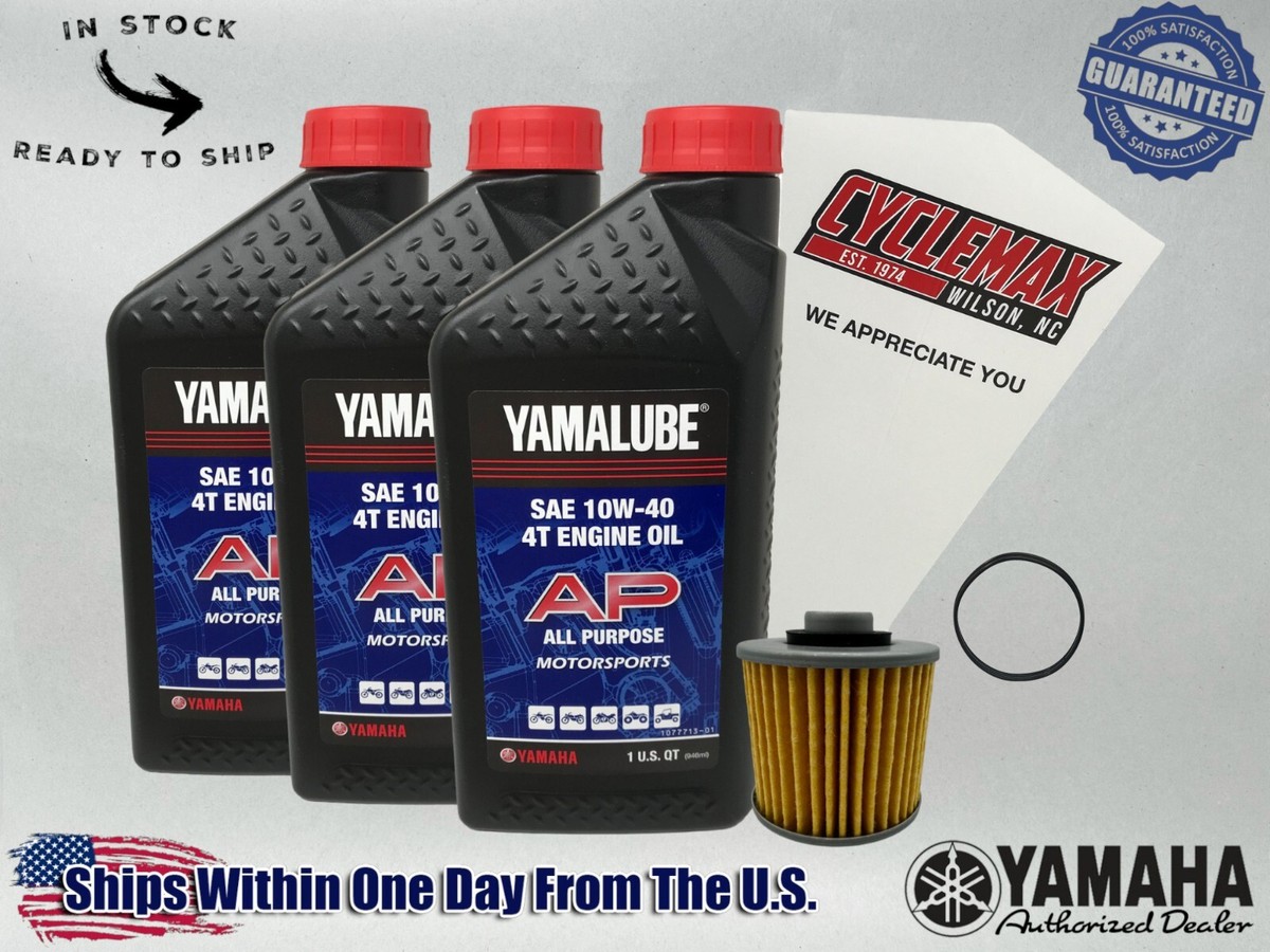 aa m Cyclemax Standard Yamalube Oil Change Kit fits 2006-2010 Yamaha V