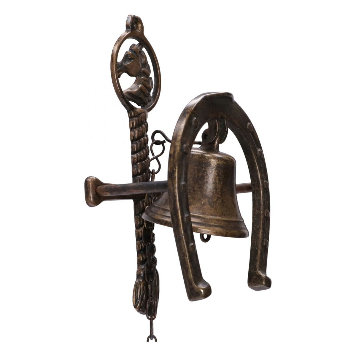 Campanello Porta A Ventosa Con Forma Balena - Campanello Negozianti In Legno E Metallo Per Decorazione