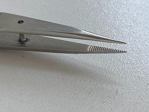 Fine Tip Serrated Tweezer B20ASA BONDLINE 110mm Electronics Precision Micro - Picture 10 of 24
