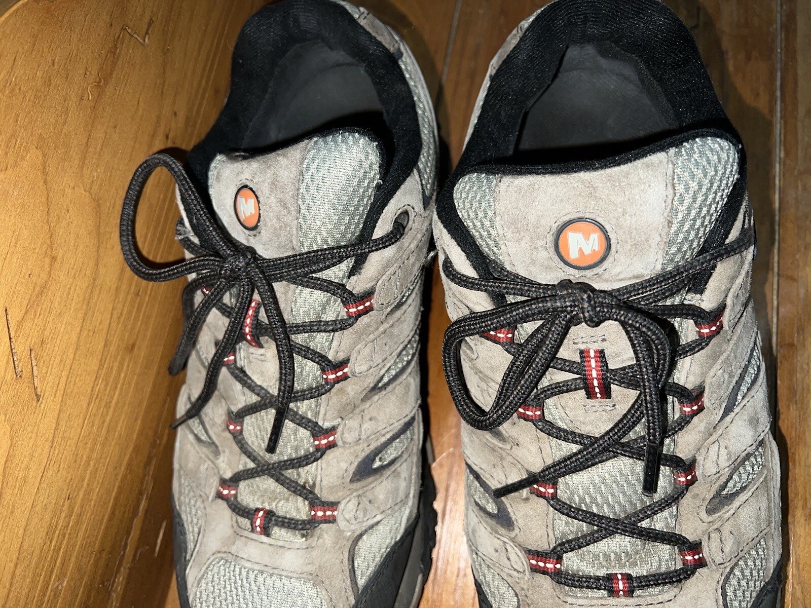 Merrell Moab 2 J08871W Vibram Waterproof Size 10 W Grey/Tan Used Hiking