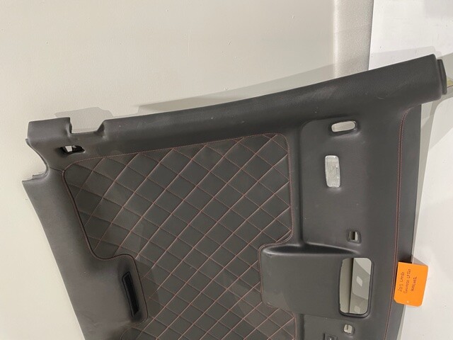 13 LAMBORGHINI GALLARDO LP560 LP550 BLACK LEATHER RED DIAMOND STITCH HEADLINER
