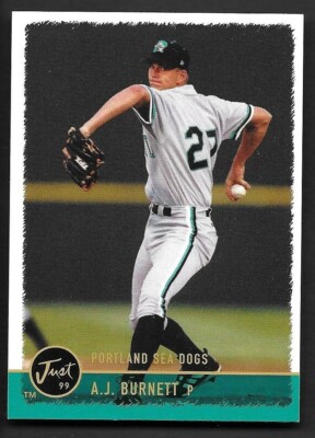 1999 Just #63 A.J. Burnett Portland Sea Dogs