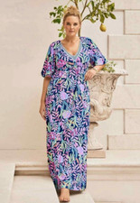 NWT LILLY PULITZER SIZE XX-SMALL MANUELA MAXI DRESS YOU'VE BEEN SPOTTED  228