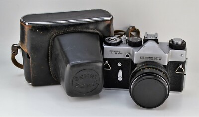 SOVIET USSR ''ZENIT-TTL'' SLR CAMERA + HELIOS-44m lens 