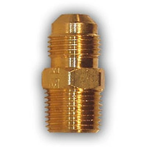 FLYWHEEL SUPPLY 1/4 inch flare x 1/8 male MPT Pipe Adapter Brass Fitting Connector NPT water