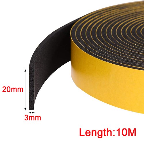 10M Weather Seal Strip Foam Self Adhesive Tape Window Door Draught Excluder UK - Picture 10 of 10