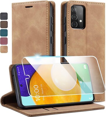 Hülle für Samsung Galaxy A55 A35 A15 A54 A14 5G Klapphülle Flip Magnet Tasche
