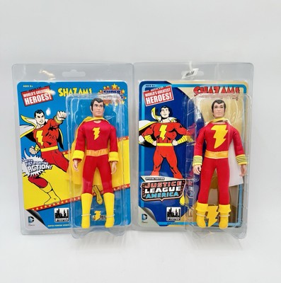 SHAZAM Lot of 2 retro action figure DC new Super Powers RARE Justice League