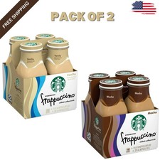  2 Pk Starbucks Frappuccino Vanilla  Mocha Chilled Coffee, 9.5 oz,