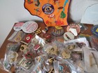 303 WI Lions Club Pins, 18 Pinbacks, Window Decals, Back Patch & More — photo 8