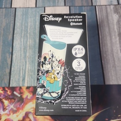 Disney Revolution Bluetooth Speaker Feat: Mickey Mouse & Friends H2O Resistant!