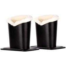 Pack of 2 Plush Lined Eyeglasses Holder Stand Protective Glasses Case For Des...