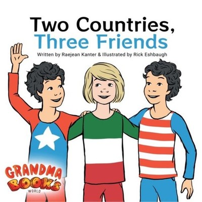 Two Countries Three Friends Raejean Kanter Hardcover Orange Hat P