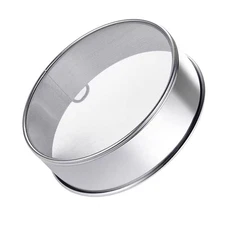 9.84-inch Round Flour Sifter 60-Mesh Premium Stainless Steel Fine Mesh