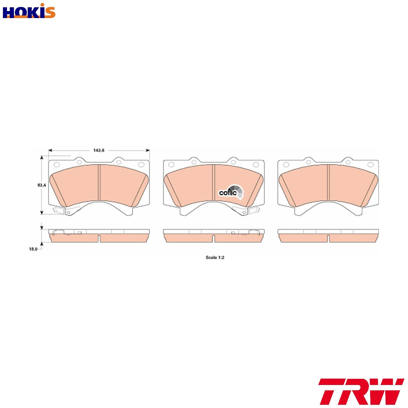 BRAKE PAD SET DISC BRAKE GDB3524 FOR LEXUS TOYOTA SEQUOIA LAND/CRUISER/200/SUV