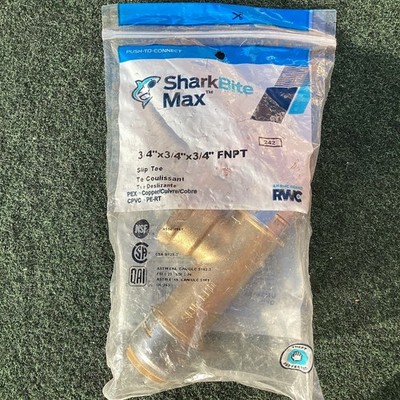 NEW SharkBite 3/4  X 3/4  X 3/4  Tee PN: UR3486A