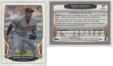 2013 Bowman Chrome Refractor Manny Machado #205 Rookie RC