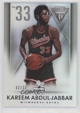 2013-14 Panini Titanium Jersey Number 2/33 Kareem Abdul-Jabbar #196 HOF 00wx