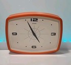 JONES CLOCKS® Movie Wall Clock | Rectangular Retro Clock | 10 inch | Orange — photo 2