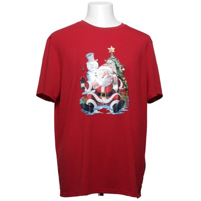 Manfinity, T-shirt, Größe: XXL, Rot, Elasthan/Polyester, Print, Herren #fNS
