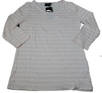 Damen T-SHIRT Shirt B.Young Pastel Pink Ecru Offwhite 3/ Arm Gr. M 38 Neu