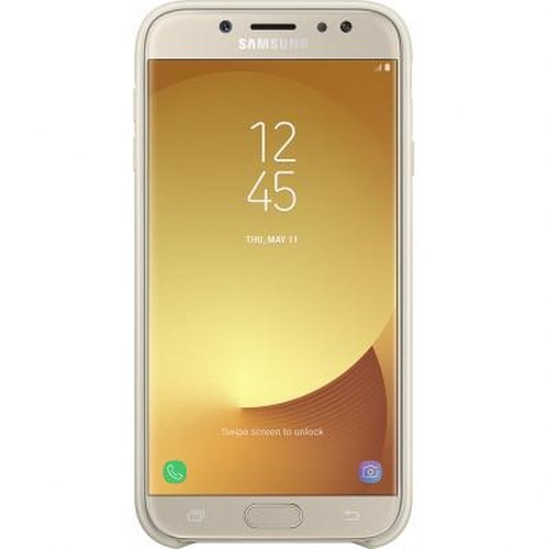 Coque rigide Galaxy J3 2017 dorée pour briller en soirée - 3