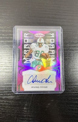 2023 Panini Certified - Mirror Signatures Irving Fryar #MS78 Pink /75 (AU)