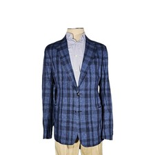 Todd Snyder Pure Linen Check Unlined Sports Coat 44 Made In Italy