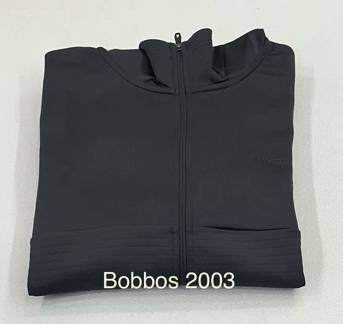 Spyder Active Men's Long Sleeve Stretch Full Zip Hoodie Jacket, Black, Size M