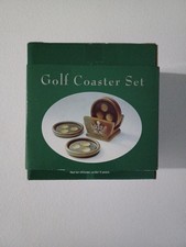 Vintage Golf-Themed Ceramic Coasters set
