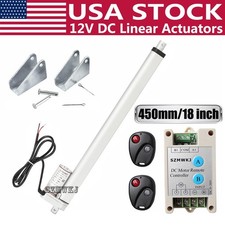 High Speed 18" Linear Actuator W/ Remote Control Heavy Duty 12V DC 14mm/s 220lbs