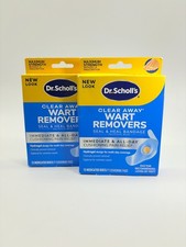 2 x Dr Scholl's Clear Away Wart Removers, 12 Medicated Disc  9 Pads per Box