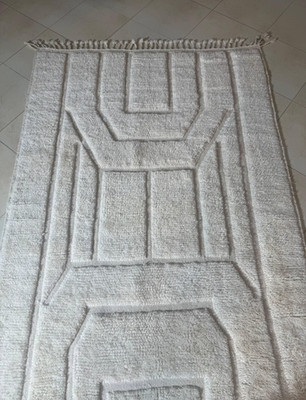 Ivory Berber Rug | Minimalist Decor | Custom Size Rug