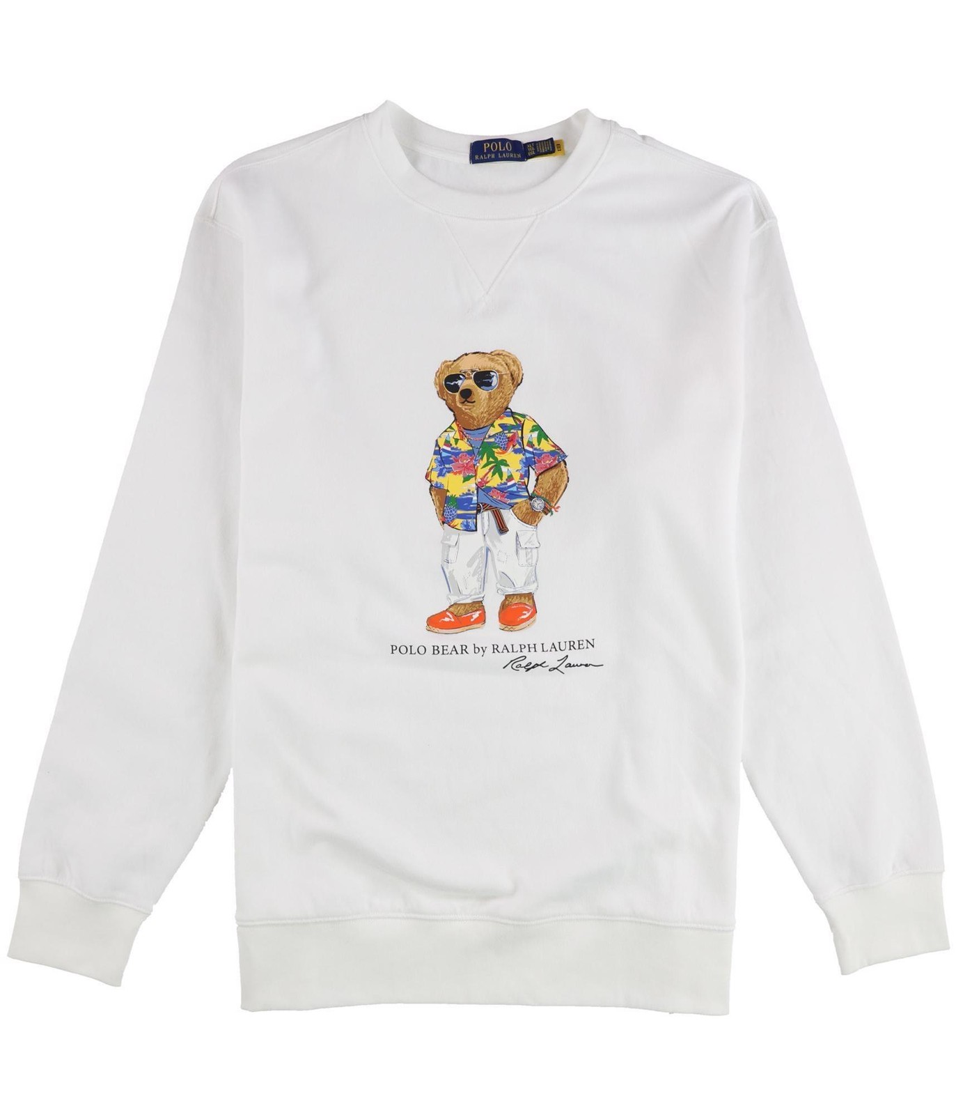 Мужская толстовка Ralph Lauren с медведем из пляжного клуба белый Big - Tall Большой 2X 19990₽