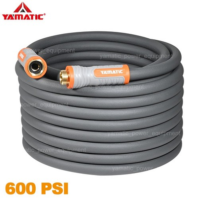 #ad YAMATIC 600 psi Garden Hose 5 8quot; with Swivel Handle Gray Water Hose $60.58