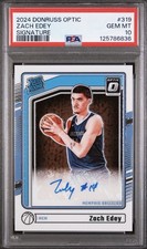 24-25 Panini Donruss Optic - Rated Rookie Signatures Zach Edey  (AU, RC) PSA 10