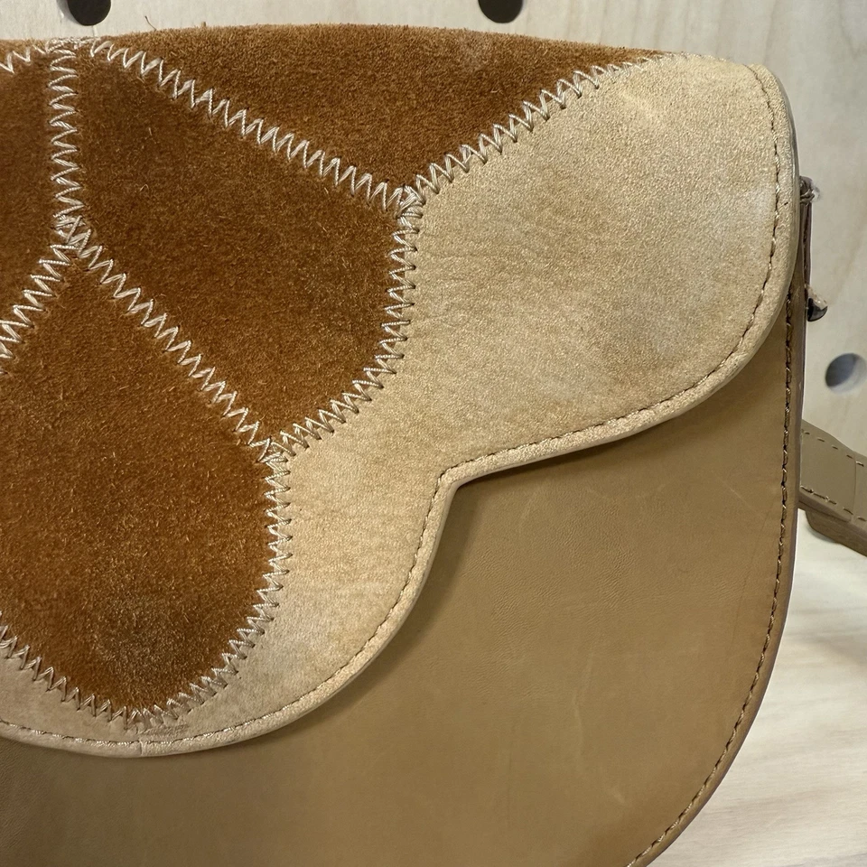 Bolso Bandolera LUCKY BRAND Boho Chic Cuero y Gamuza Sedona Inspirado De Colección Foto 3 de 4