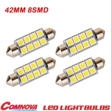 42MM Festoon LED 4 pcs Interior Light Bulbs Map Lamp Cool White High Brightness