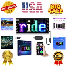 LED Light Signs for Car,Programmable Flexible LED Sign,Bluetooth APP Control,...