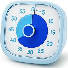 Visual Timer for Kids, 60 Minute Countdown Timer with Silent Operation for Ho...